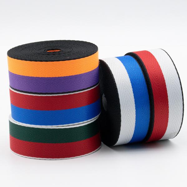 WEBBING custom wide sublimated polyester webbing pp webbing tape strap belt for