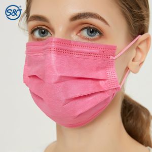 S&J Disposable pink dental surgical face mask ASTM F2100 LEVEL3