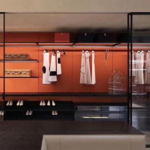 Factory Sells White Open Wardrobe with Doors Bedroom Furniture Design Closet