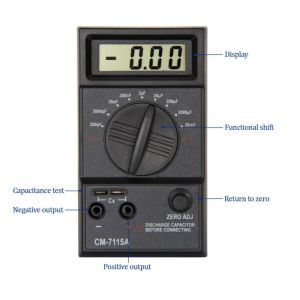 CM7115A Practical Capacitance Capacitor Meter Tester Digital Multimeter