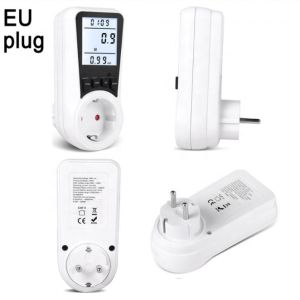 Digital Wattmeter AC Power Meter 220V LCD energy meter power Monitor EU Plug