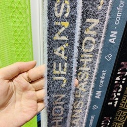 Custom private label band underwear elastic custom logo nylon jacquard ribbon