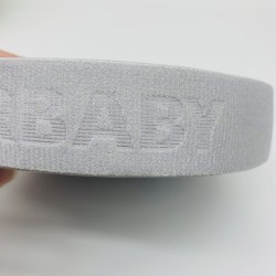 Custom logo Nylon/Polyester Woven Knitted Jacquard Ribbon bias tape Soft Elastic