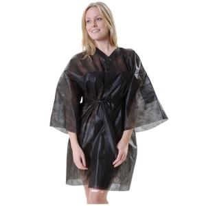 Wholesale Disposable Nonwoven Kimonos Spa Wear Gown Salon Gown White Black Bathrobe Nylon / Cotton Medical Protective Clothing Class II from china suppliers