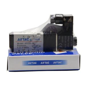 Airtac type 1/8" 5 port 2 pos solenoid valve Pneumatic 4v210-08 4V120-06 4V130