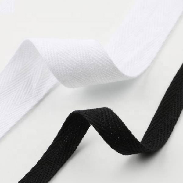 Quality Sustainable Recycled Cotton Textile Webbing For Bag Strap for sale