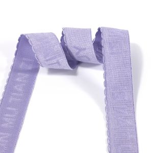 Wholesale custom width color elastic bra strap nylon soft invisible elastic band