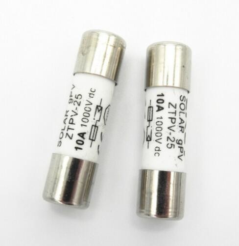 DC Fuse 10/12/15/20A 1000V DC Fusible 10x38mm gPV Solar PV Fuse for System