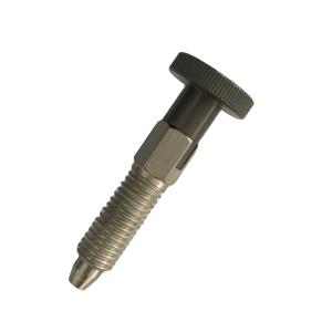 High Precision Retractable Index Plunger , Hex Collar Spring Loaded Indexing Plungers Pin