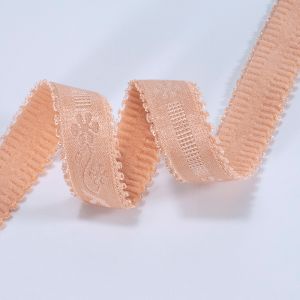 China Custom stretch strap women jacquard anti slip lingerie bra strap 10mm Invisible elastic strap bra accessories on sale