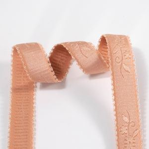 custom shiny jacquard pattern printed nylon elastic bands non-slip plush women