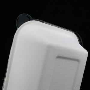 Bagasse Biodegradable Disposable Tray With Lid 950ml Takeout Tableware