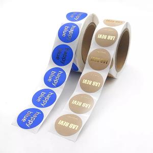 Personalised Self Adhesive Sticker Labels, Custom Adhesive Round Sticker