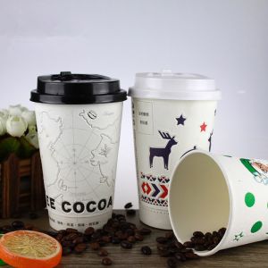 Disposable 3d Stereo Laugh Single Wall Paper Cups Custom Design