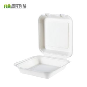 8" heavy duty compostable microwave and refrigerator safe takeaway biodegradable