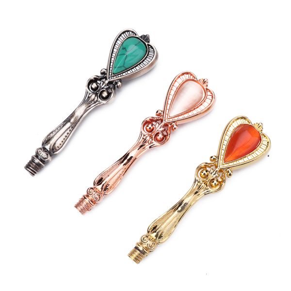 Quality Retro Gemstone Sealing Wax Stamp Handle DIY Hobby Tools Seal Stamp Replace Handle Head for sale