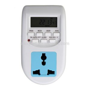 AL-06 220V LCD Display Universal European Plug Socket Plug In Timer