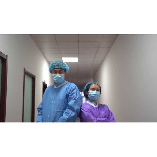 S&J Disposable Lab Coats Hospital Uniforms Full Length Lab Jacket and Medical