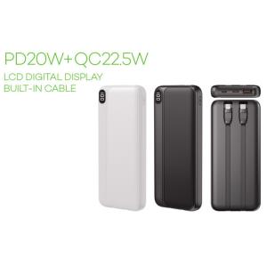 Wholesale PD20W+QC22.5W LCD DIGITAL DISPLAY BUILTIN CABLE from china suppliers