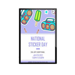 75 Inch Interactive Digital Signage with Touch Screen Wall-Mounted for Education