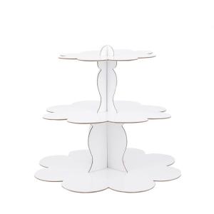 DIY Foldable Three Layer Paper Cardboard Cake Stand