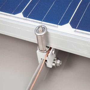 Anodizing Metal Roof Solar Panel Clamps Standing Seam Tin For Frameless PV