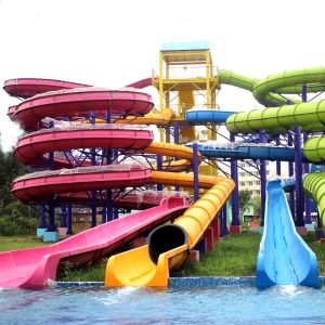 Customized Spiral Design Fiberglass Water Slide for Adult Use with High Capacity