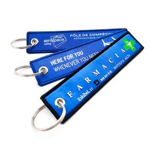Wholesale Woven Fabric Custom Blank Motorcycle Embroidery Keychain Embroidered Anime Key Jet Tag for Car &amp; Motorcycle from china suppliers