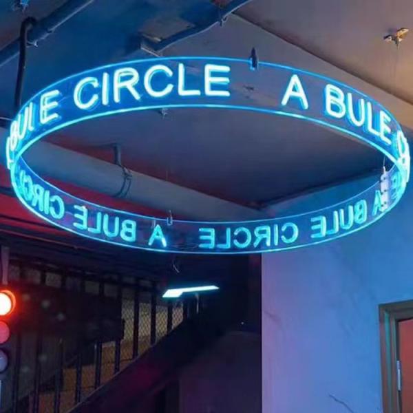 Home Decor Rich Colors LED Ring Neon Sign Light with Wall-mounted Customized