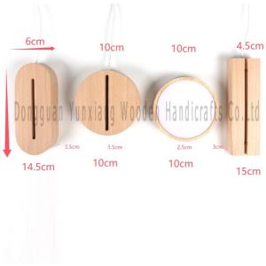 Wooden Lamp Base, Assorted Shape Solid Wooden Base Wood Desk Lamp Stand