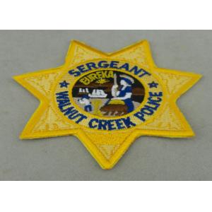 Crafts Toys Custom Embroidery Patch Back Side Police Patch Badge