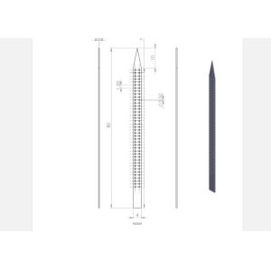 China Electrical Insulating Alumina Ceramic Parts Strips Rod With Multi Hole on sale