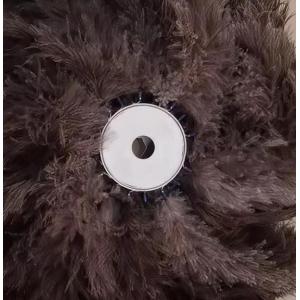 Ostrich Feathers Circular Brush for Car Dust Collecting