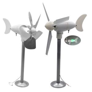 Yard Garden Windmills Led Night Light Wind Power Turbine Model Generator