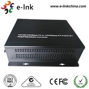10/100/1000M Ethernet POE Switch , PoE Media Converter with PoE Reset Function