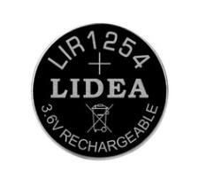 3.6V lithium ion button cell LIR1254