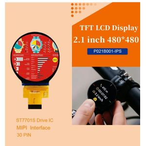 Polcd 2.1" Circular TFT Panel Module 480x480 Mipi Interface Colorful 2.1 Inch
