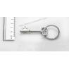Custom logo key shaped charming key rings, premium quality alloy key shaped FOB keychains, for sale