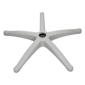 Swivel Office Chair White Base Adjustable Nylon Five Star Feet With Casters