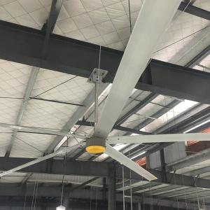 6.1m Industrial Ceiling Fan With 6 Aluminum Blades Enhances Airflow In Garment