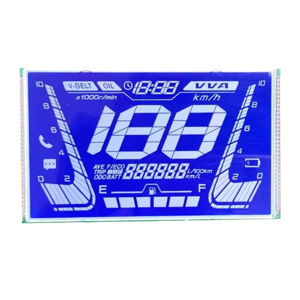 LCD Display Screen Factory Supply Motorcycle Segment LCD Display Car Speedometer