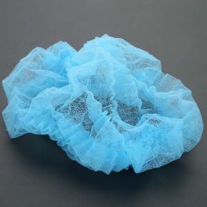 S&J single elastic clip cap disposable non woven strip clip hair shower cap