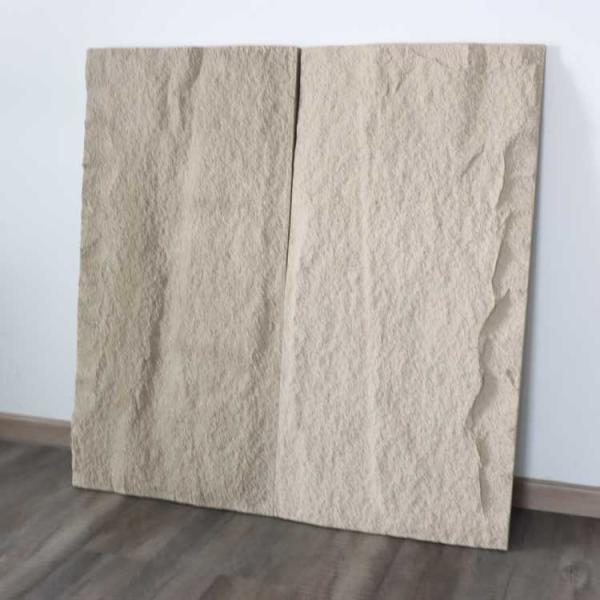 Home Decoration PU Cultural Stone Panel Dark Grey Simulation Polyurethane 120 *
