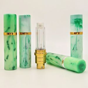 Elegant Marble Pattern Surface ABS 5ml Perfume Bottle with Spray Bottom Filling Highly Popular Selling Support Customization