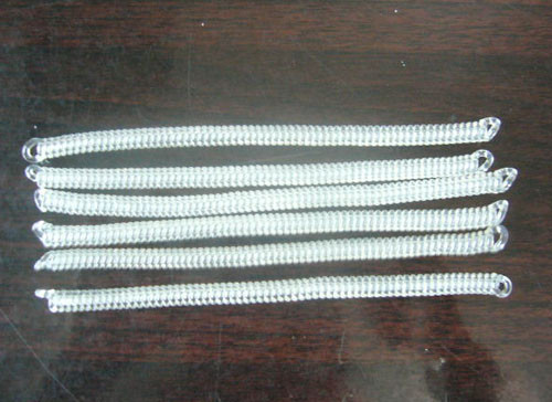 18cm Long Standard Solid White Connector Usage Coil Tether Safety Tool Lanyard
