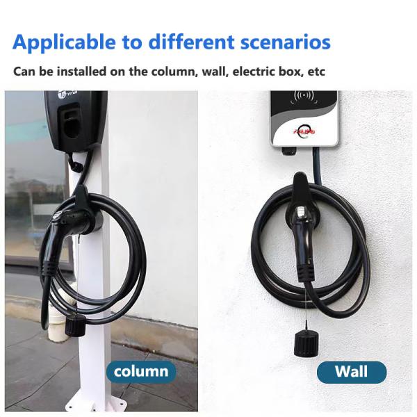 High Flame Retardant PC Fuel Shell Type1 SAE J1772 EV Charger Connector Socket IP55