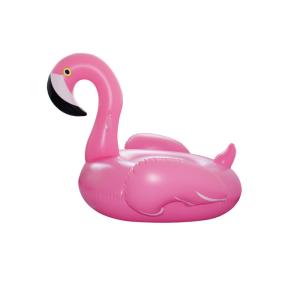 Enviromental Inflatable Water Toys , Pink PVC Inflatable Flamingo Pool Float