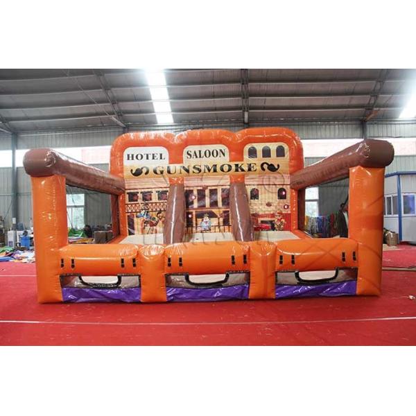 Gunsmoke 3 Lane Inflatable Shooting Gallery Indoor / Outdoor Inflatable Games
