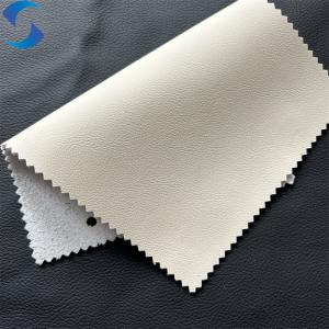 Artificial PU Flocked Backing Technics Elastic Embossed Synthetic EPU Leather