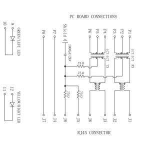 PU1S041A-34 LF | LPJ0161BANL Rj45 Magnetic Jack 1CT:1CT RoHS,UL